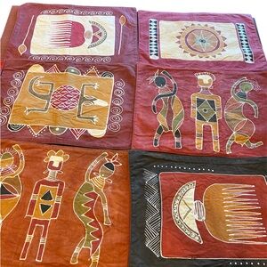 Exotic Tribal - African Art theme placemats set of 8